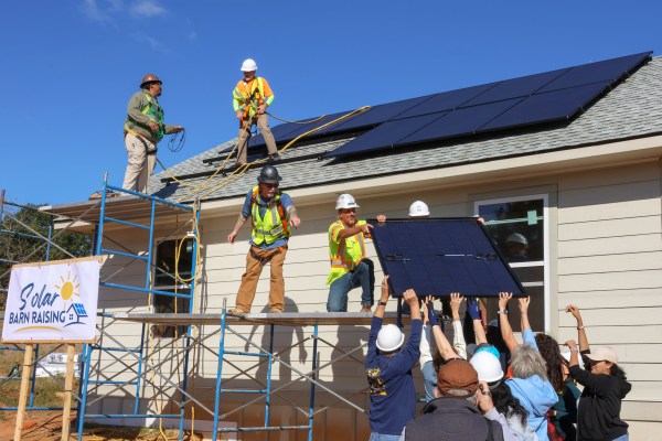 Solar barn raising marks development progress at Athens affordable housing community — Rough Draft Atlanta